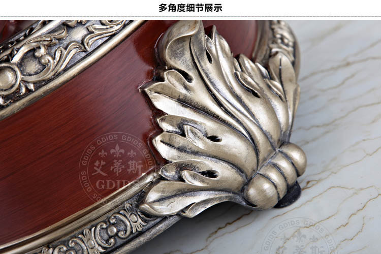 艾蒂斯   欧式复古时尚创意电话机 简约家用高档仿古电话机 座机电话 古典木