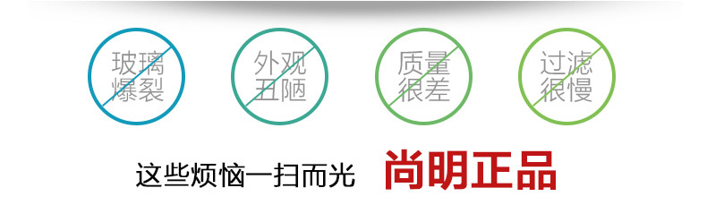 【618同价】尚明耐热玻璃杯 不锈钢过滤带盖泡茶杯 隔热玻璃茶杯 带把办公水杯 透明把柄500毫升