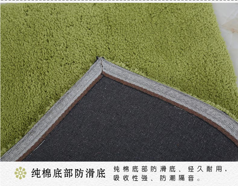 
                                        梓晨 轻柔地垫浴室卫浴吸水地垫防滑门垫客厅卧室床边门厅客厅垫子脚踏垫 深驼色 60cmx90cm                
