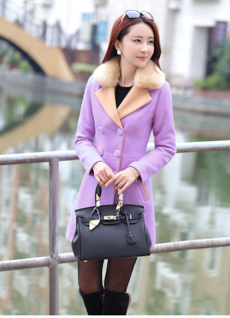 Maple Hui Sub 2015 autumn and winter new products in the women's long Korean gross overcoats F8978? light purple L picture, prices, brand platters! The elections are supplied in the national character of distribution, so action, buy now enjoy more preferential! As soon as possible.