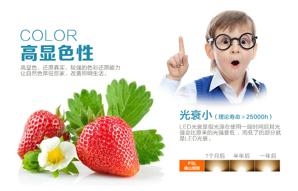 
                                        FSL佛山照明led灯泡大螺口节能灯 水晶球泡E27 3W10支装 黄光                
