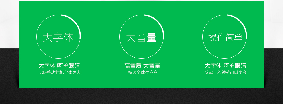 欧奇 115时尚 移动联通2G 老人手机 双卡双待 蓝灰 官方标配
