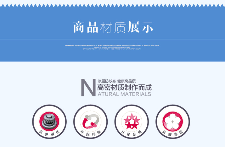 
                                                            方顶蒙古包蚊帐免安装钢丝折叠公主1.5/1.8米床蚊帐三开门加高蚊帐 空谷幽兰-蓝-回型底 1.2米床                