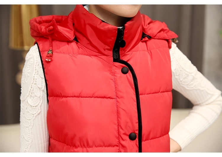 HILADY2015新款秋冬棉马甲女中长款马夹棉服修身棉坎肩薄款棉衣女006  黑色 L