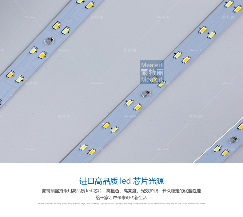 蒙特丽 客厅灯卧室灯餐厅灯书房吸顶灯IP5 现代简约LED灯具 非常薄苹果(B 66*42cm (24w白光led)