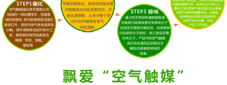 飘爱除甲醛清除剂强力型汽车除味去甲醛新房装修喷雾剂家具光触媒
