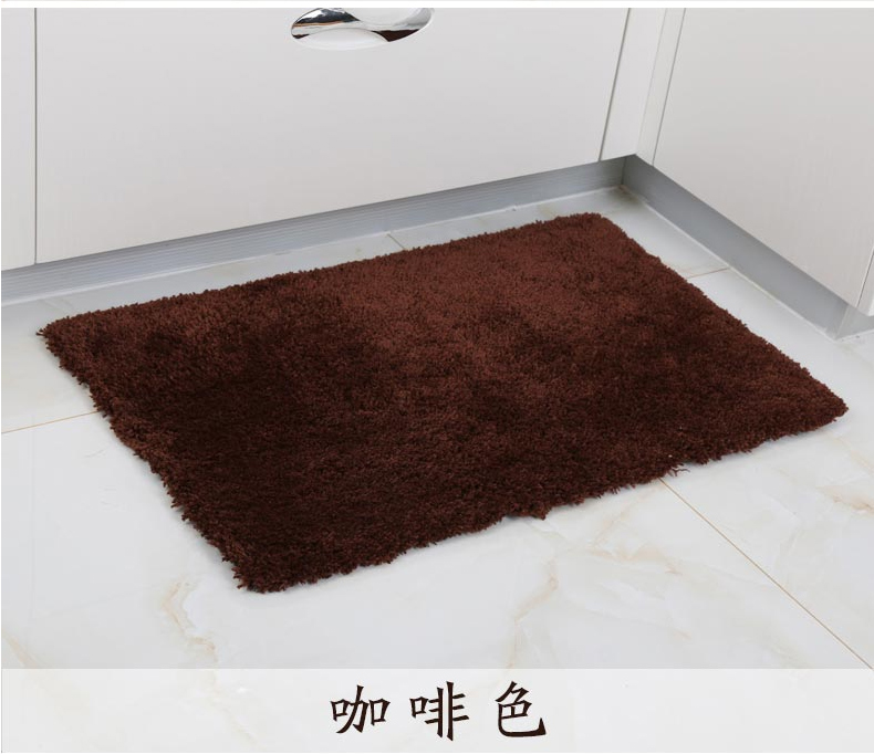 
                                        梓晨 轻柔地垫浴室卫浴吸水地垫防滑门垫客厅卧室床边门厅客厅垫子脚踏垫 深驼色 60cmx90cm                