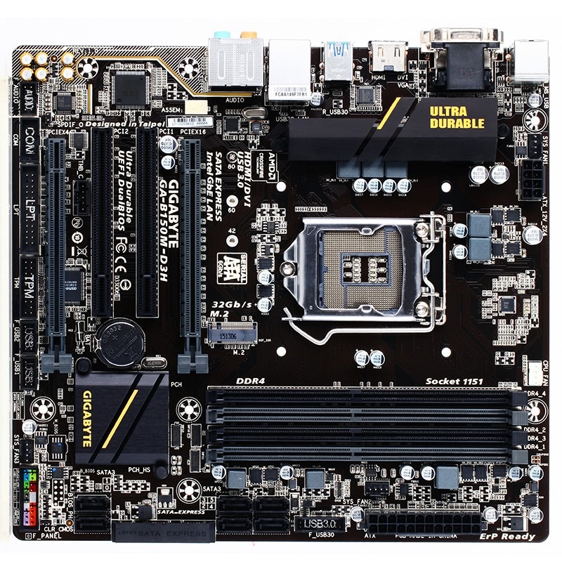 技嘉（GIGABYTE）B150M-D3H主板 (In...