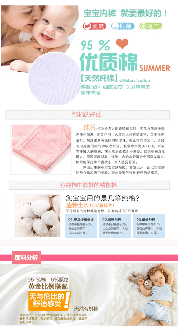女童纯棉<em>内裤</em> 宝宝三角裤 中大童<em>内裤女孩</em> 卡通