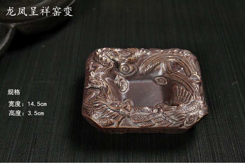 瓯龙高档陶瓷烟灰缸 时尚创意礼品 欧式经典精品古典烟缸陶瓷礼物