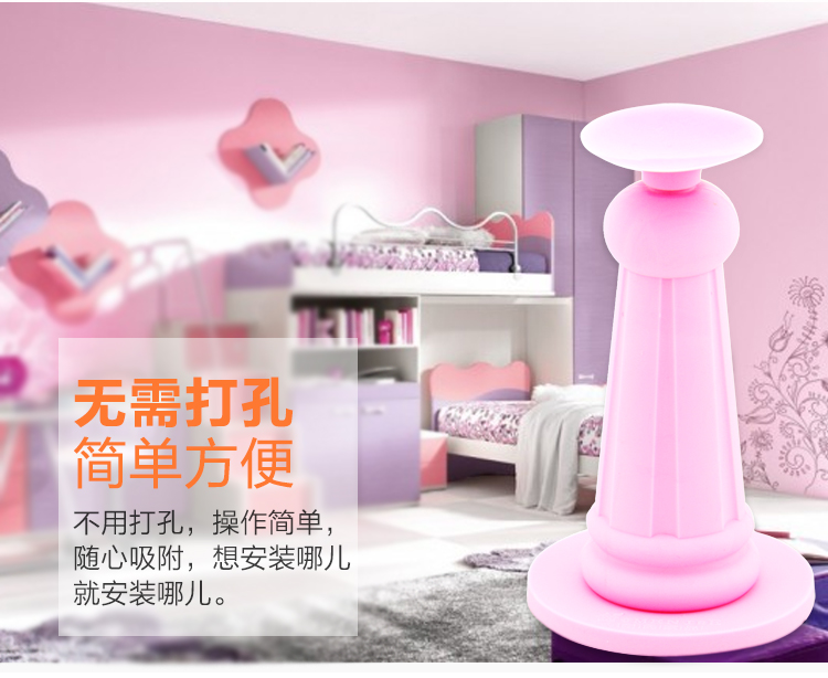 
                                        耐氏家品（MENICE） 耐氏家品免打孔门吸柔性墙吸门碰硅胶免螺丝玻璃静音门顶 D518 窈窕白 三代(吸塑包装) 长91x直径53                