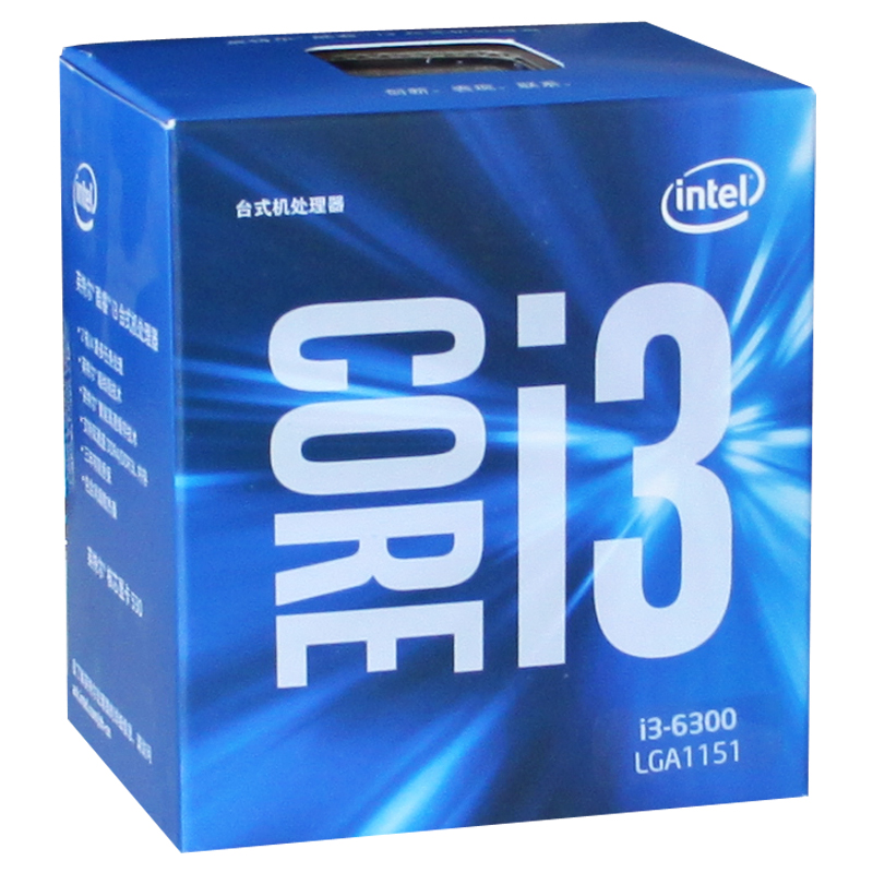 英特尔（Intel）酷睿双核 i3-6300 1151...