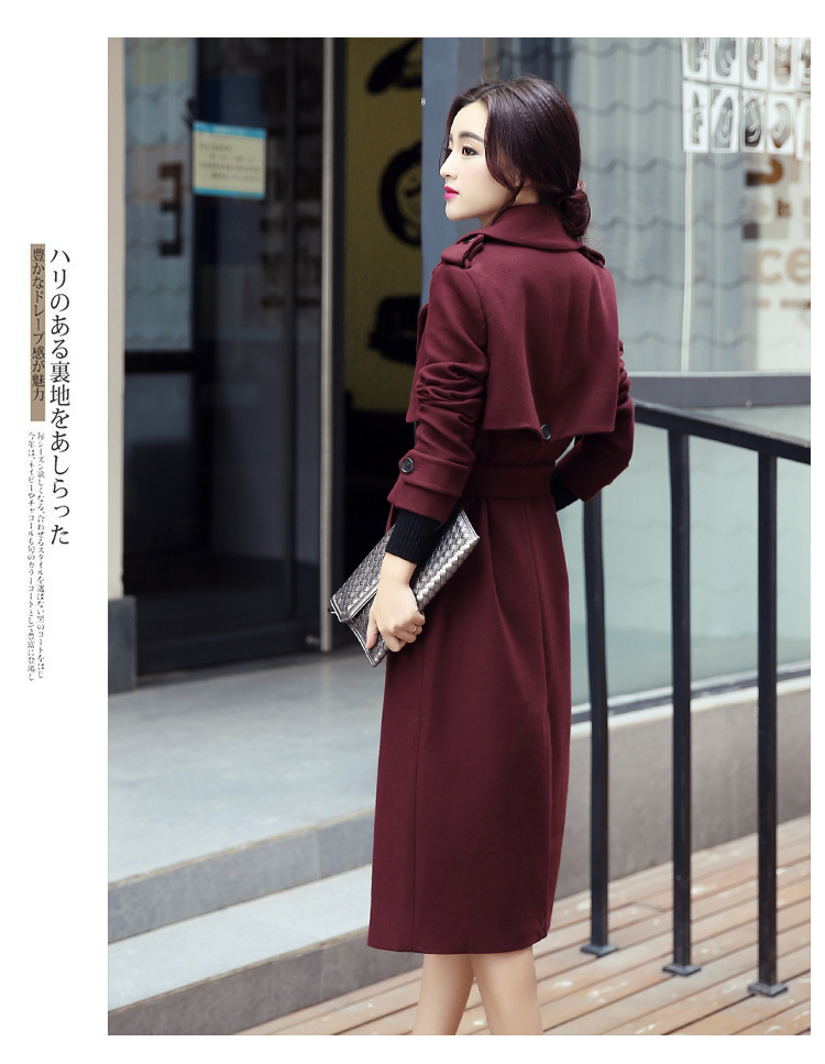 Sen and gross figure? 2015 Autumn load female Coat new Korean version of a wool coat cloak Sau San? 0123 deep red cloak M picture, prices, brand platters! The elections are supplied in the national character of distribution, so action, buy now enjoy more preferential! As soon as possible.