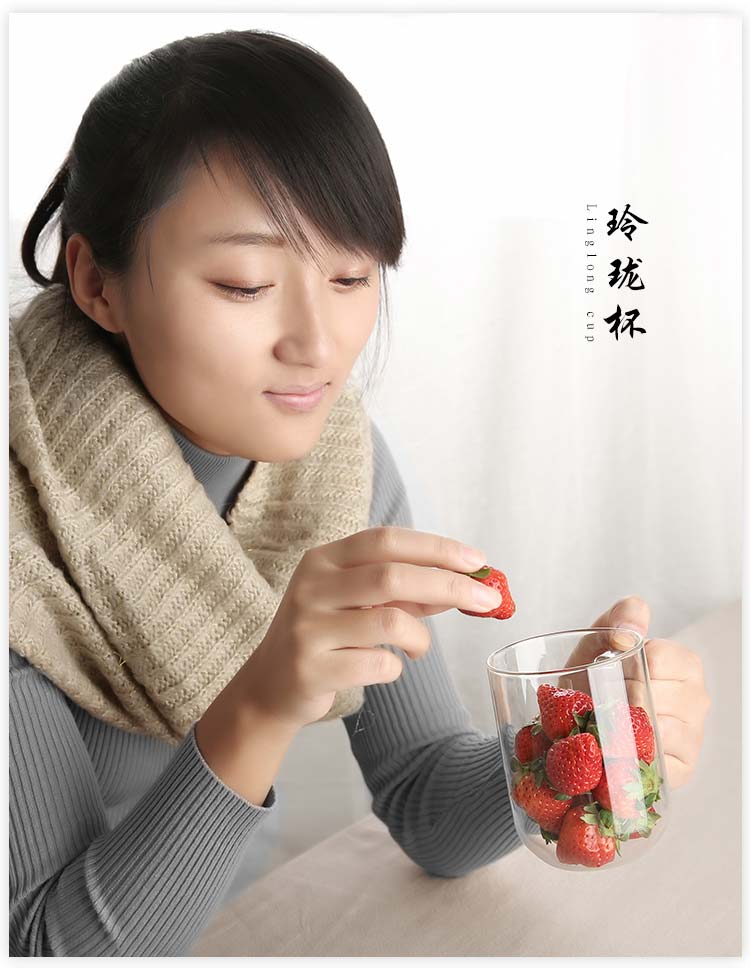 
                                        
                                                            品茶忆友 玻璃茶具 茶杯耐热玻璃杯水杯 玲珑（单杯）                