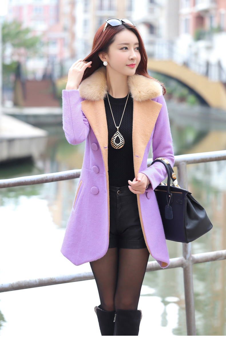 Maple Hui Sub 2015 autumn and winter new products in the women's long Korean gross overcoats F8978? light purple L picture, prices, brand platters! The elections are supplied in the national character of distribution, so action, buy now enjoy more preferential! As soon as possible.