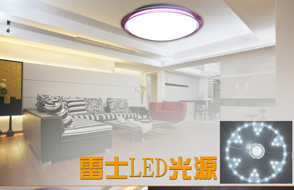 雷士照明（NVC）LED吸顶灯改造灯板 圆形正白光灯盘灯管灯条光源 正白光 12W