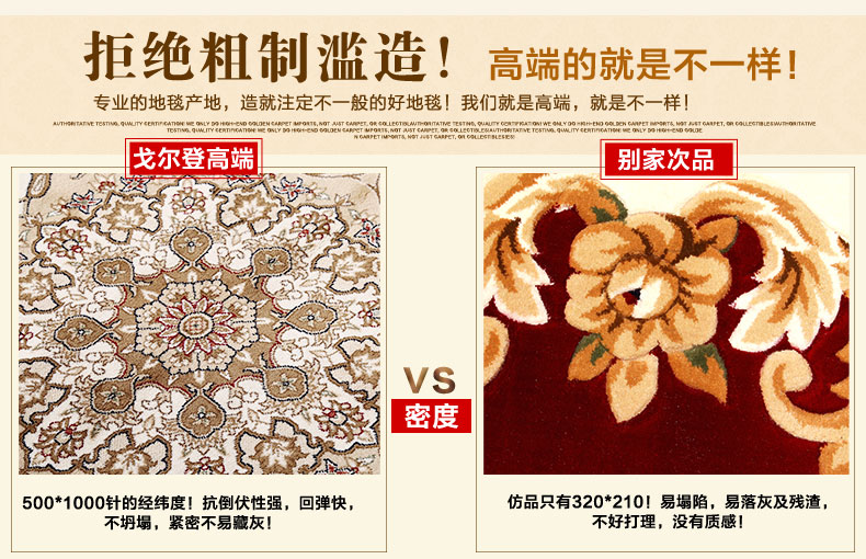 戈尔登地毯 波斯风格客厅茶几地毯沙发地毯欧式地毯 YM-04湖蓝 139cmx200cm