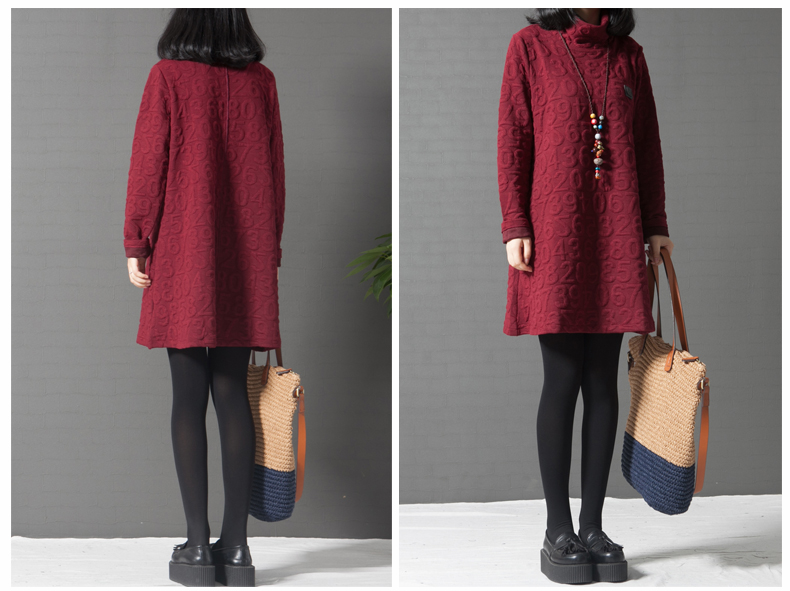 The 2015 autumn german new larger female thick MM to intensify the long saika stitching forming the long-sleeved dresses female autumn and winter wine red XXL picture, prices, brand platters! The elections are supplied in the national character of distribution, so action, buy now enjoy more preferential! As soon as possible.