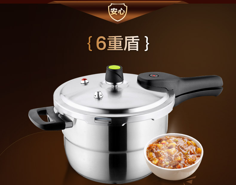 爱仕达ASD高压锅电磁炉煤气灶不锈钢压力锅D1822 22cm
