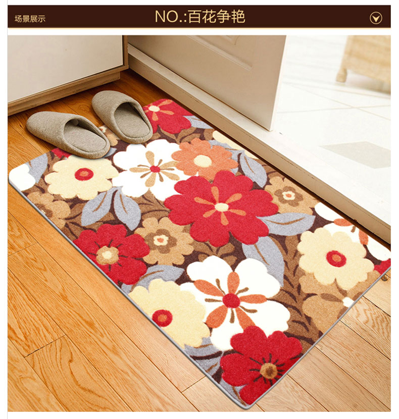港龙 防滑吸水地垫门厅脚垫门垫 真爱不变 50cm*80cm