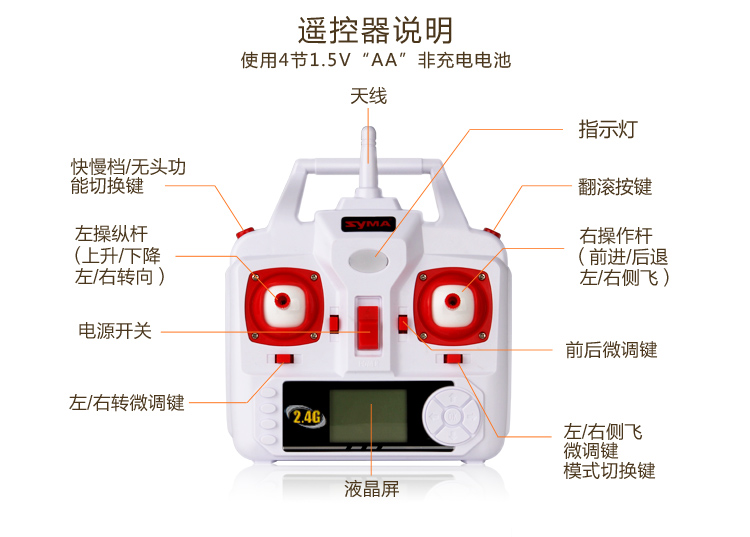 【京东超市】syma司马遥控飞机x5hc定高航拍飞行器大型四轴航模飞机