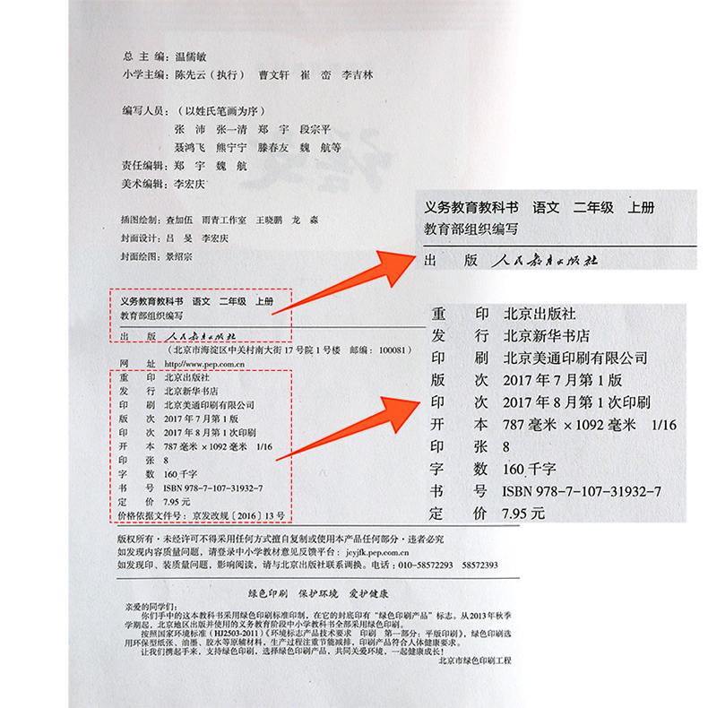 人教版全新部编版小学2二年级上册语文书课本人教版小学生二年级语文上册教材教科书人民教育出版社 摘要书评试读 京东图书