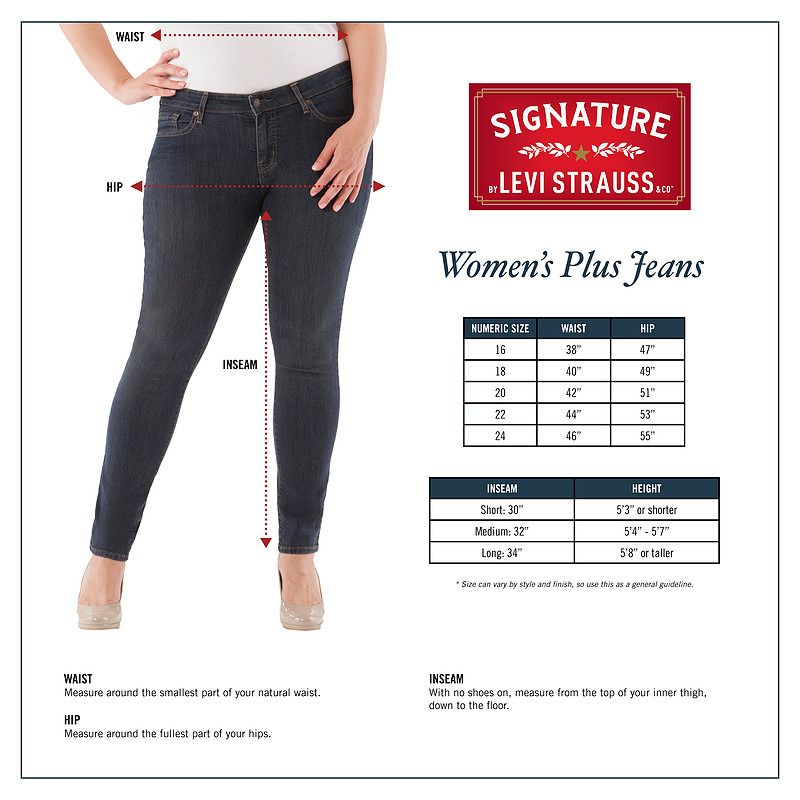 levi's women's plus tall jeans