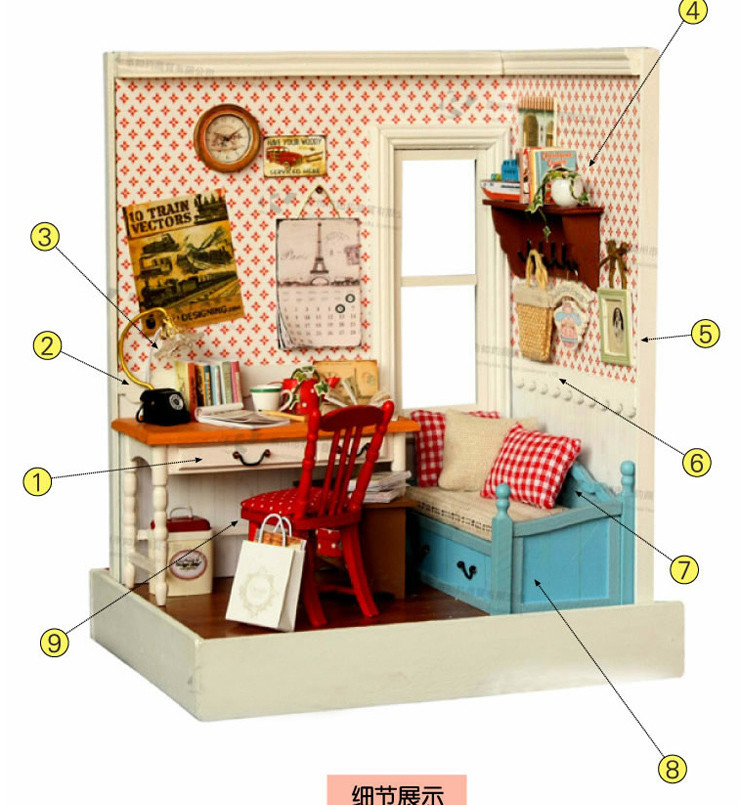 diy小洋房手工小屋制作系列之温馨回忆送