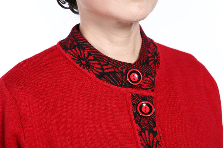 奥丝布莱特秋冬季女装新款<em>女式老年人羊绒衫</em>开