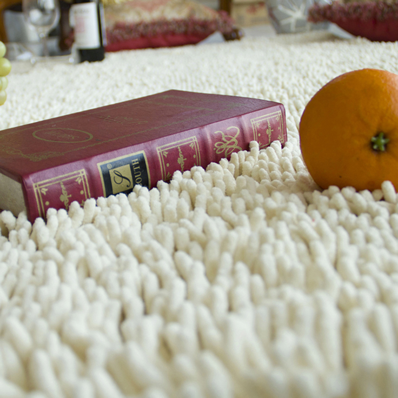 
                                        丽家家居 雪尼尔门垫50*80cm/ 60*90cm浴室吸水吸尘防滑进门脚垫家用地垫 超纤雪尼尔米黄 50*80cm                