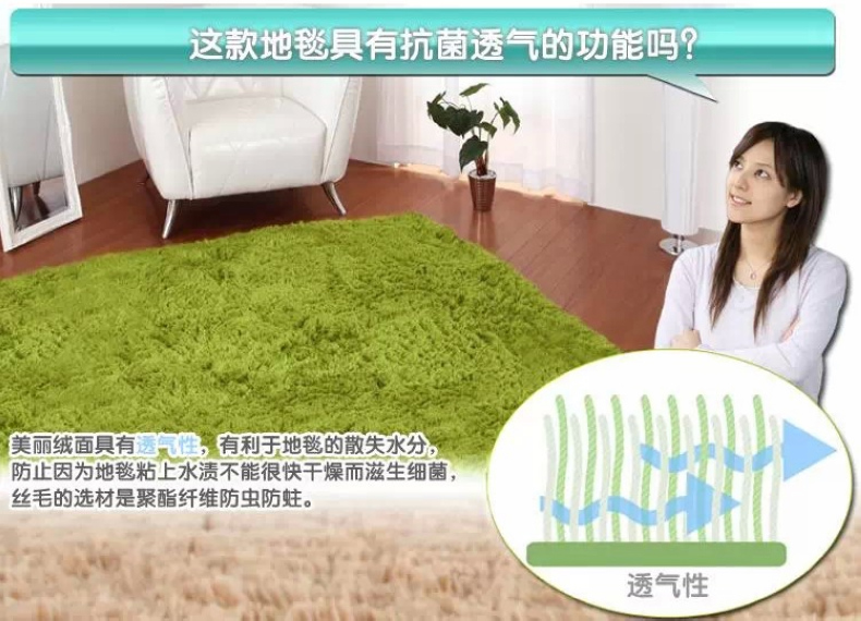 梦雅莉 现代简约 丝毛地毯 客厅茶几地毯卧室满铺床边毯地垫门垫 轻奢酒红 0.4*0.6米
