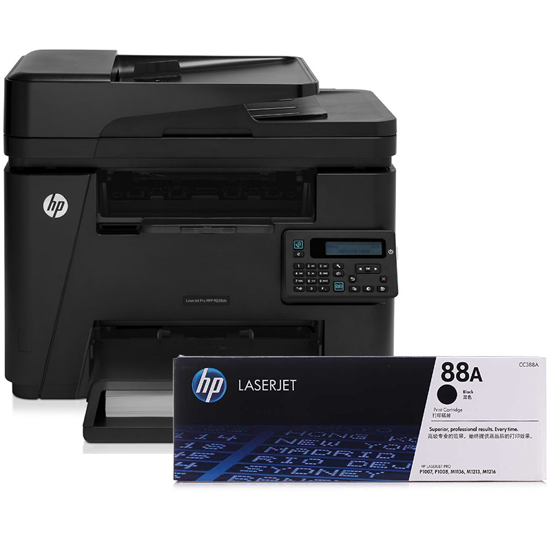 惠普（HP）LaserJetM226dn 激光多功能一体机 + 惠普原装耗材CC388A黑色硒鼓 88A