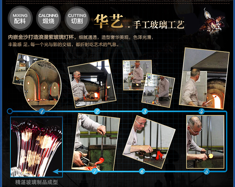 
                                        华艺灯饰 装饰壁灯床头卧室镜前客厅过道水晶灯锌合金欧式灯具 火百合 DB35 壁灯 2头                