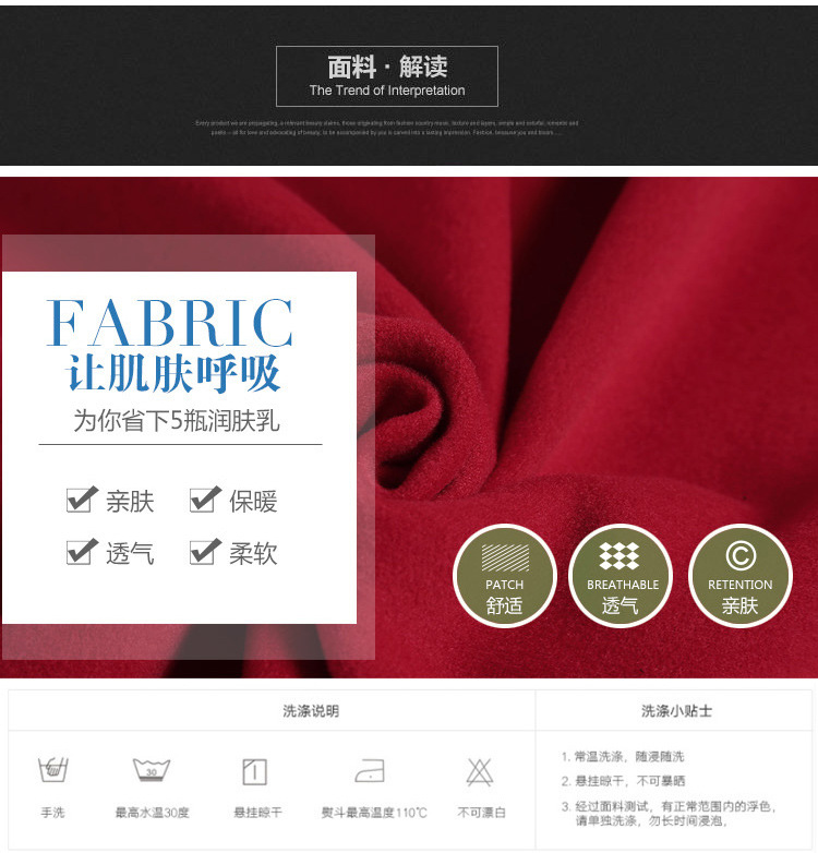 子茵衣舍2015冬季中长款毛呢外套时尚修身显瘦羊羔毛呢子风衣西装 粉色 XL
