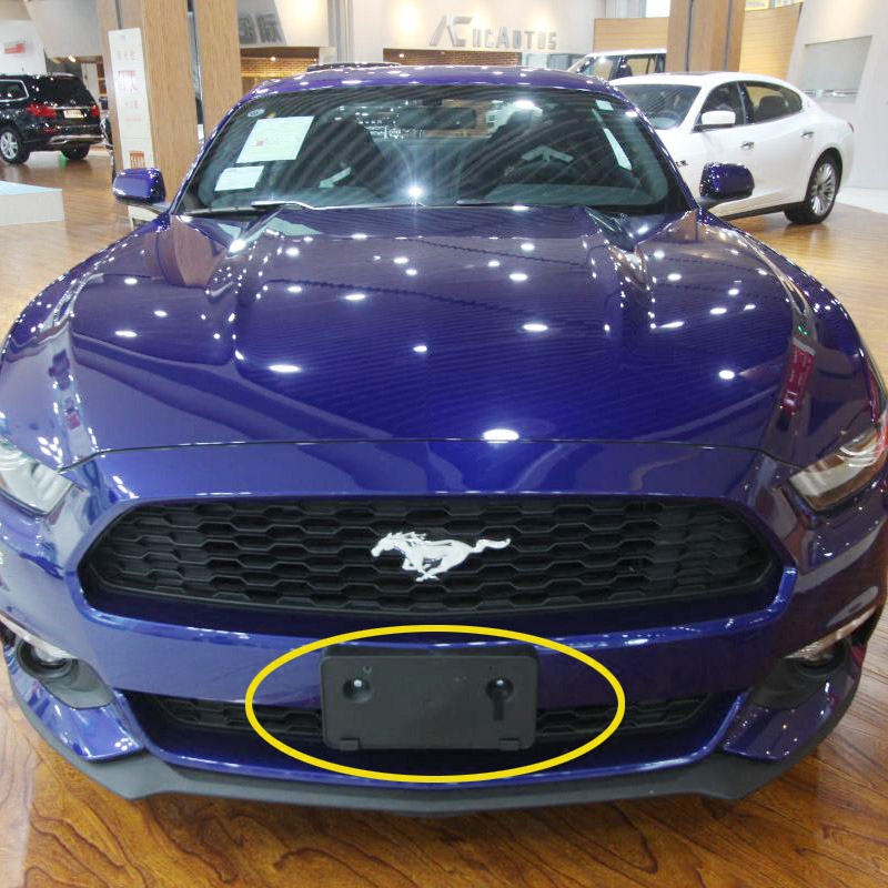 福特野马mustang前后牌照板框探险者车牌板托转换架底座 探险者(前