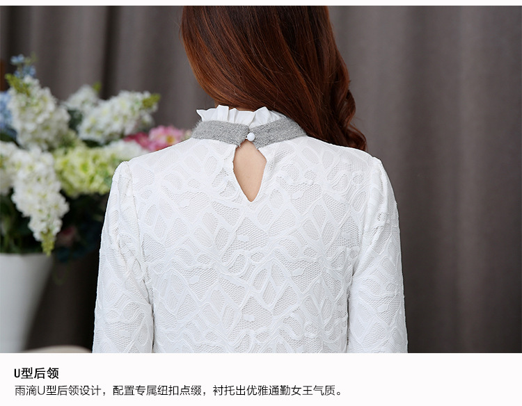 檬伊 2015秋装新款大码韩版女装兔毛打底衫 图片色 2XL