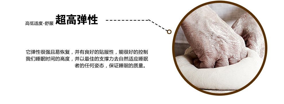 水冰淼 乳胶枕 颈椎护颈枕 泰国天然乳胶枕头 橡胶护颈枕 枕芯 乳白色按摩款