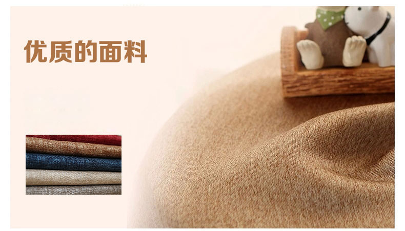 铭聚布艺简约现代加厚亚麻遮光卧室客厅窗帘布料成品定制 极简亚麻 蓝色-窗帘-挂钩式 定制1.5米宽*2.65米高