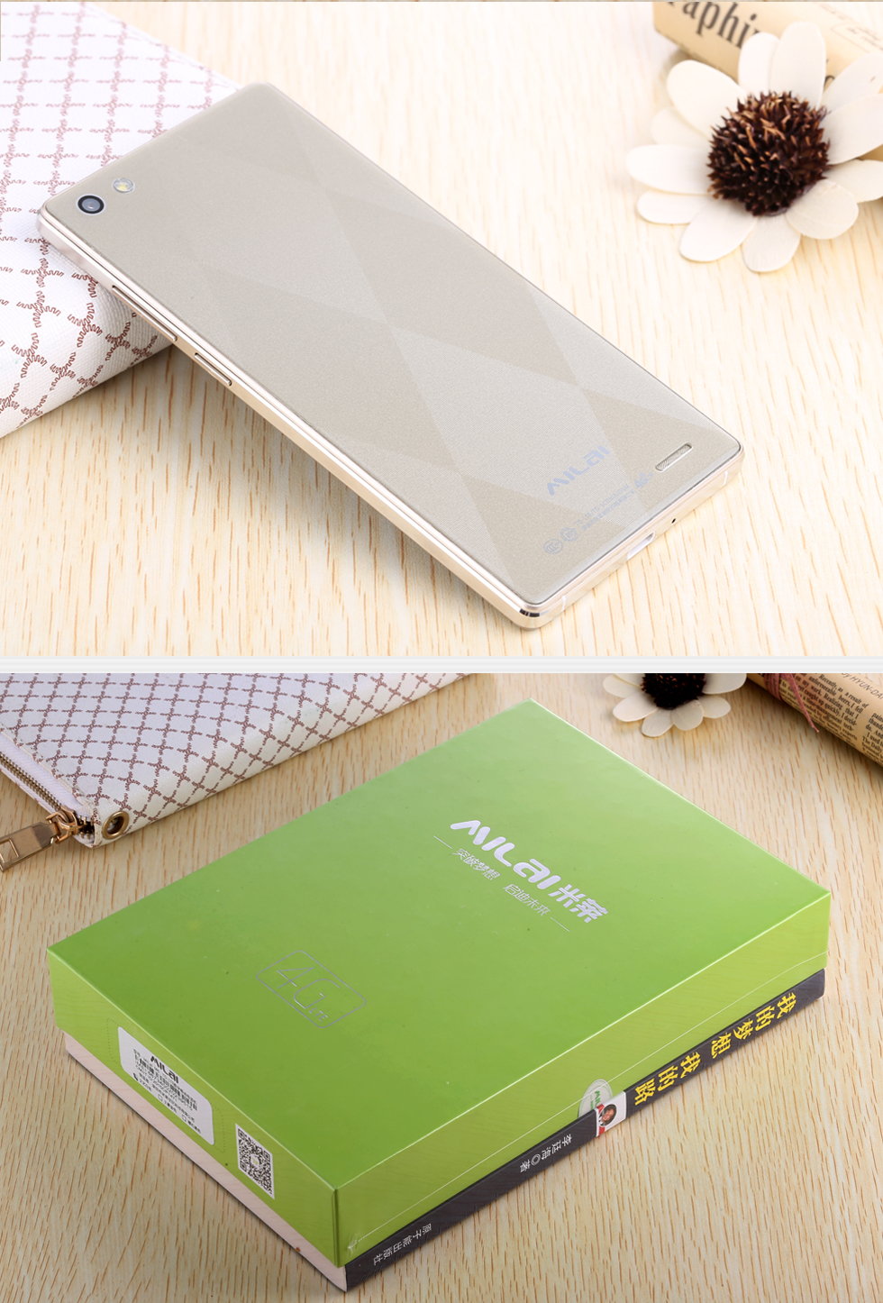 米莱（MILAI) M6 移动4G智能手机 双卡双待 文艺白色