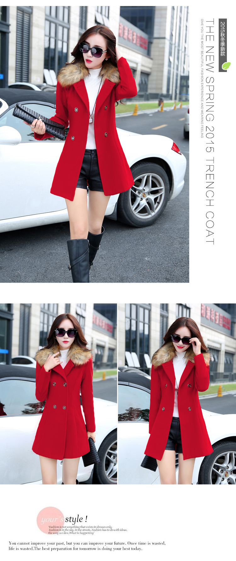 Alfa Romeo Lei 2015 autumn and winter new women's gross? Long butted Korean fashion on the Nagymaros for Sau San a wool coat girl in red L Photo 8102, prices, brand platters! The elections are supplied in the national character of distribution, so action, buy now enjoy more preferential! As soon as possible.