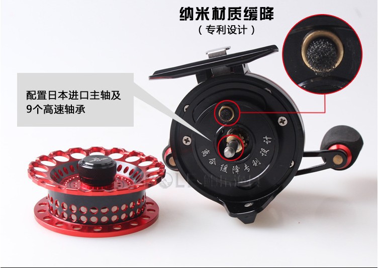 全金属筏钓轮蚁王ra-6f霹雳王微铅带泄力高速比钓鱼线