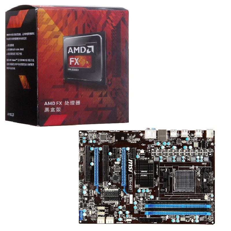 AMD FX系列六核FX-6300盒装CPU + 微星...