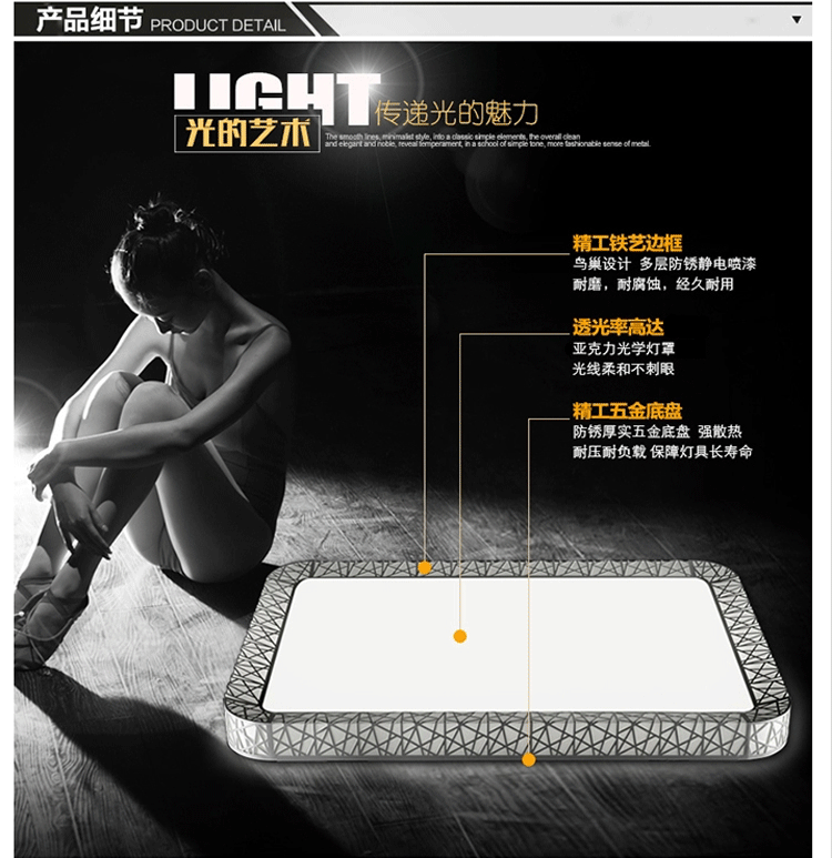 佐慕客厅灯led吸顶灯卧室灯餐厅灯高品质调光调色灯具灯饰550 30*30cm 12w高亮版哑白