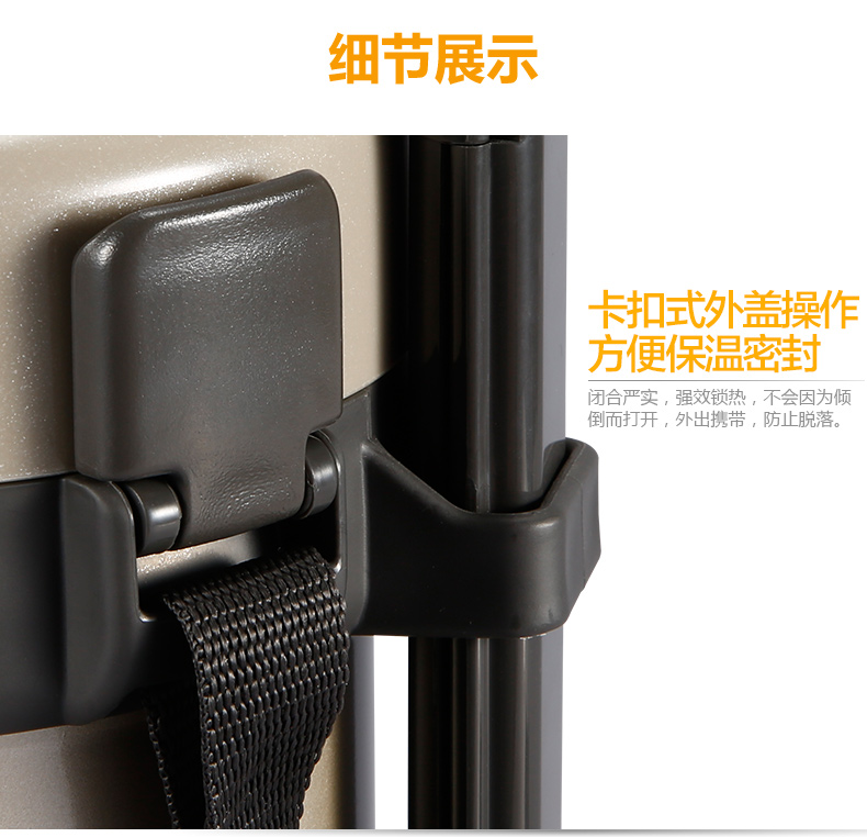 
                                                            象印（ZO JIRUSHI） 保温饭盒SL-GH18进口大容量分格多层保温桶学生便当盒 BA黑色                