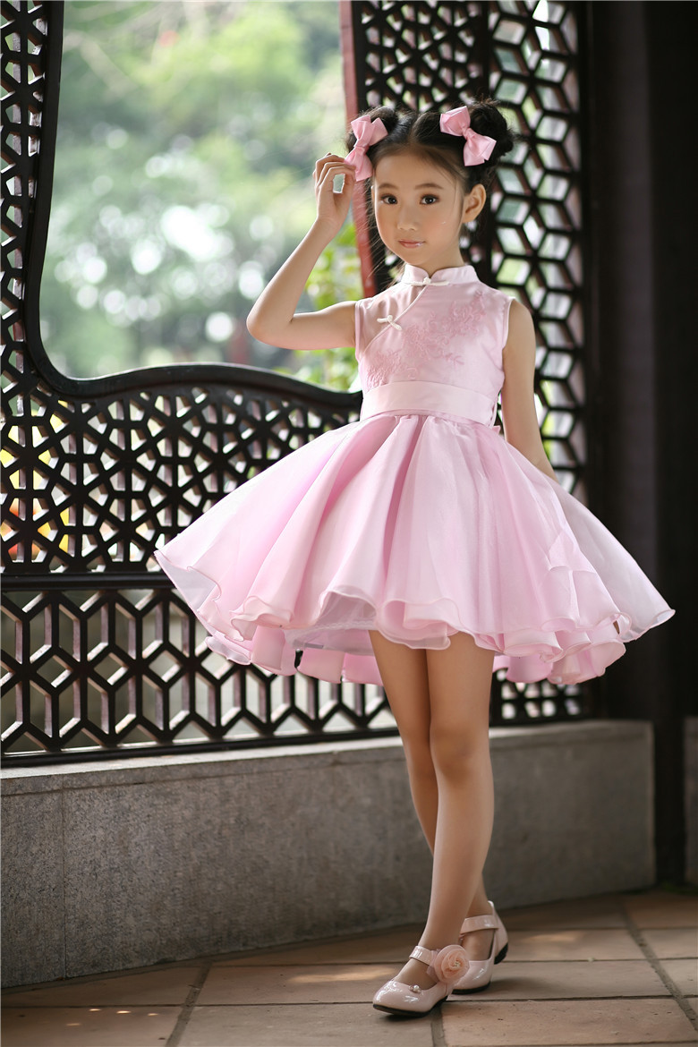 儿童礼服裙女童旗袍礼服公主裙