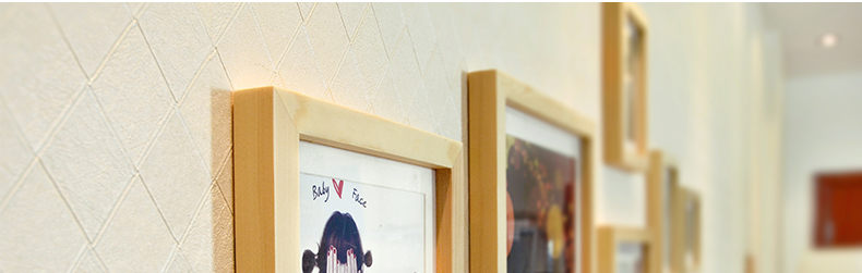 
                                        梦雅莉 实木照片墙 11框 家居饰品 相框墙相片墙创意组合HD-011 白原胡灵动混搭(送灵动画芯)                
