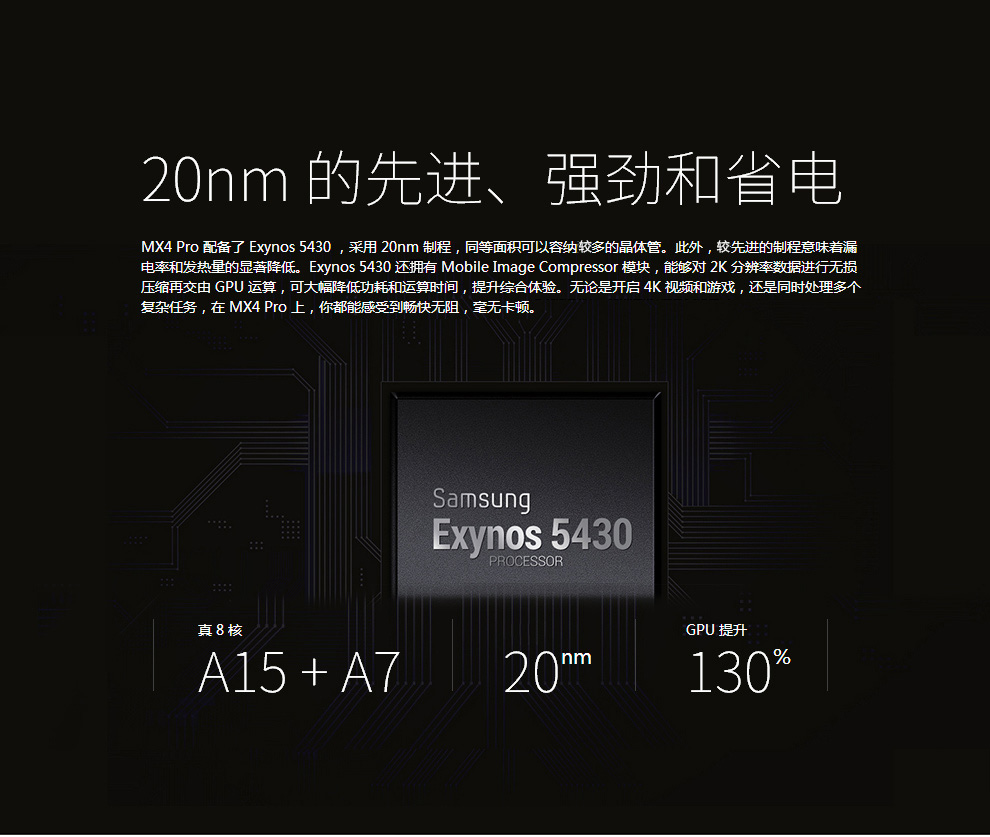魅族 MX4 Pro 移动4G版(16G ROM) 灰色 标配版