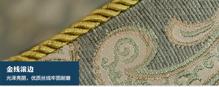 
                                        月和家思欧式奢华靠垫沙发抱枕办公室午睡枕靠背 锦之春 48*48靠垫套 不含芯                
