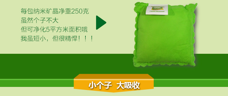 绿驰(Greensky)儿童母婴房净味剂 活性炭竹炭升级产品 去除甲醛苯纳米矿晶包 新房装修除味吸甲醛500g