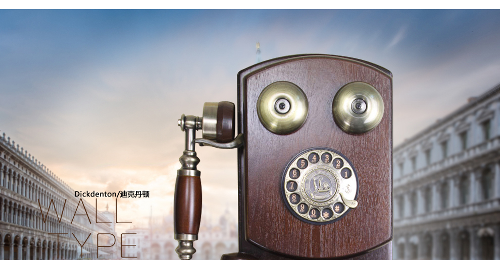 
                                        复古电话座机仿古电话机座机家用创意装饰摆件 CY-501A                